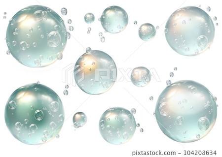 Bubbles of Transparency: Captivating Picture of Water in Tranqui 104208634