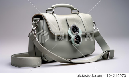 Generative ai illustration of trendy youth womens handbag in studio Generative ai illustration of trendy youth womens handbag in studio 104210970