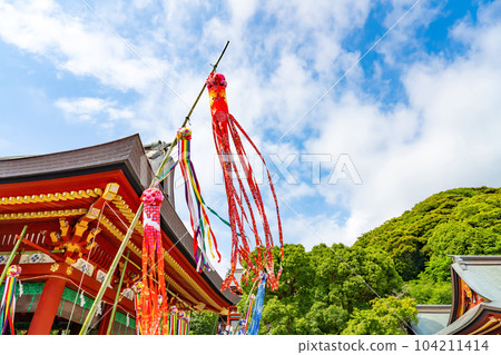 七夕期間的神奈川縣鎌倉市鶴岡八幡宮 七夕期間的神奈川縣鎌倉市鶴岡八幡宮 104211414