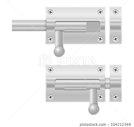 metal latch for closing doors vector illustration metal latch for closing doors vector illustration 104212369