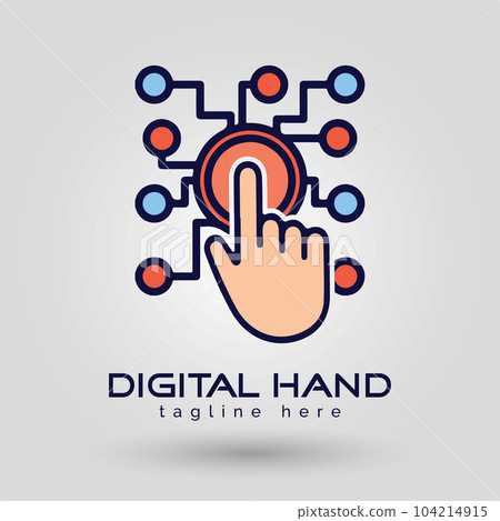 Digital hand Vector Illustration of Vibrant Abstract Logo Design Elements Digital hand Vector Illustration of Vibrant Abstract Logo Design Elements 104214915