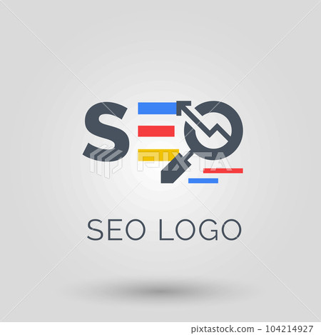 SEO Vector Illustration of Vibrant Abstract Logo Design Elements 104214927