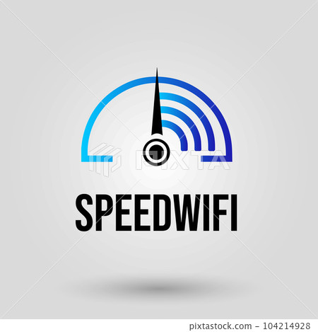 speed wifi Vector Illustration of Vibrant Abstract Logo Design Elements 104214928