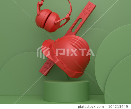 Abstract scene or podium with carpenters tools on monochrome background Abstract scene or podium with carpenters tools on monochrome background 104215449