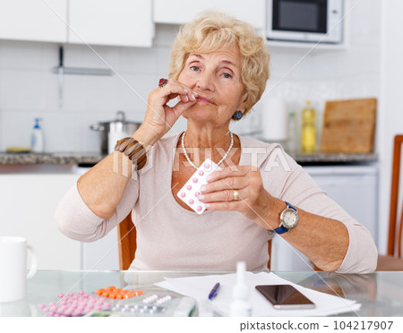 Portrait of attractive mature woman Portrait of attractive mature woman 104217907