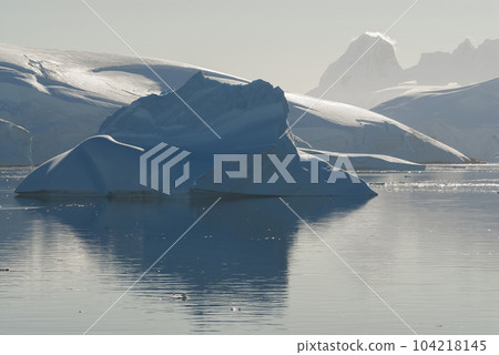 Paradise bay glaciers and mountains 104218145