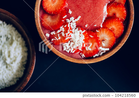 Banana and Strawberry Smoothie 104218560