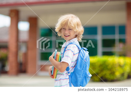 Child going back to school, year start 104218975
