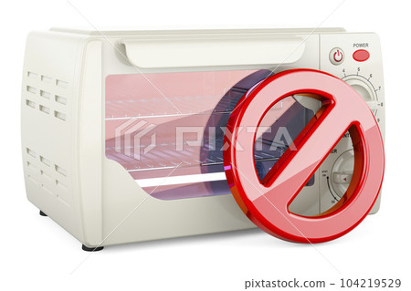 Ultraviolet Sterilizer Cabinet with prohibition sign. 3D rendering Ultraviolet Sterilizer Cabinet with prohibition sign. 3D rendering 104219529