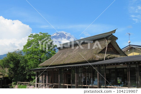 Mount Fuji and Oshino Hakkai 104219907