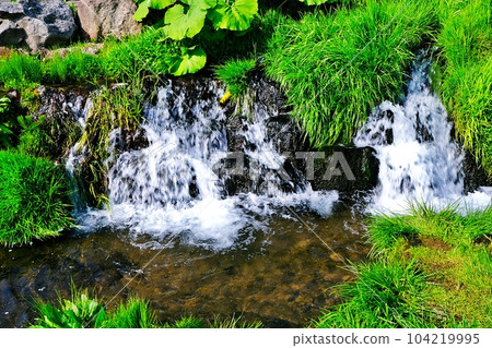 Scenery of "spring water of Mt. Yotei" in Makkari Village, Hokkaido 104219995