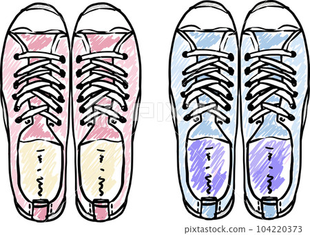 hand painted sneakers 104220373