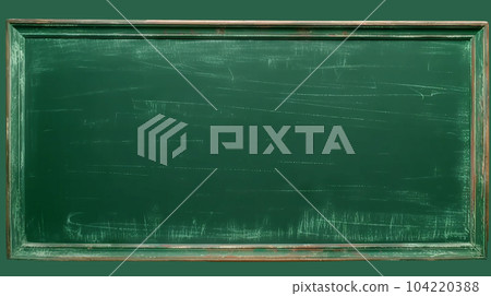 Abstract texture of chalk rubbed out on green blackboard or chalkboard background. School education, green wall backdrop or learning concept 104220388