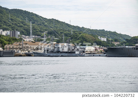 A view of Alley Karasukojima from a boat navigating Kure Port A view of Alley Karasukojima from a boat navigating Kure Port 104220732