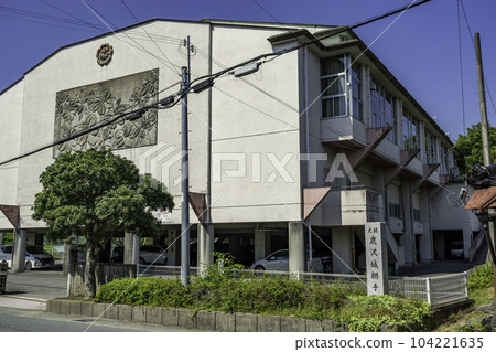 Yamazaki Castle Town Yamazaki Elementary School Stock Photo