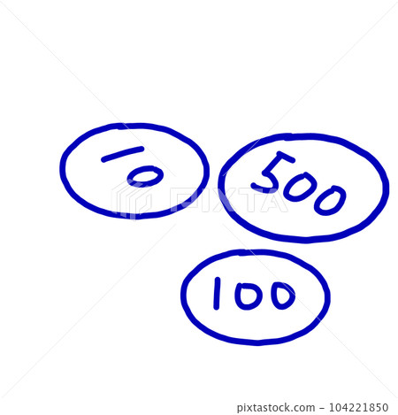 cute illustration of coins 104221850