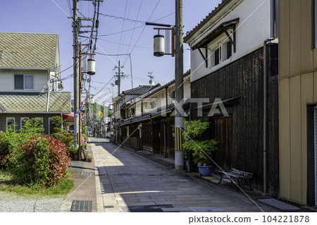 Yamazaki Castle Town Chuo dori Shopping Stock Photo