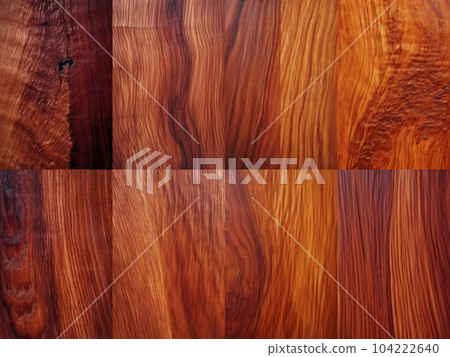 Wood grain collage background material "AI generated image" like mahogany wood Wood grain collage background material "AI generated image" like mahogany wood 104222640