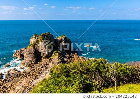 從喜界浦展望台眺望的景色【熊本縣天草市】 從喜界浦展望台眺望的景色【熊本縣天草市】 104223148