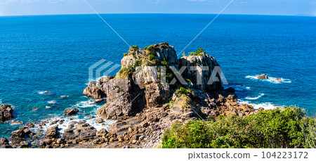 從喜界浦展望台眺望的全景【熊本縣天草市】 從喜界浦展望台眺望的全景【熊本縣天草市】 104223172