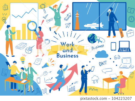 Business scene material collection Business scene material collection 104223207