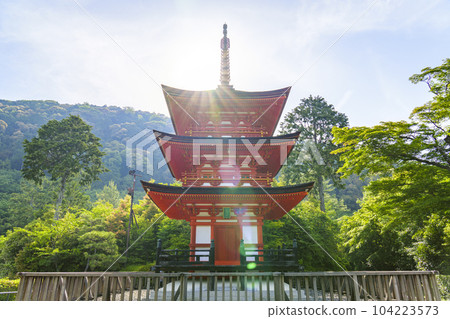 Kiyomizu Temple Fresh Green Koyasu Pagoda 104223573