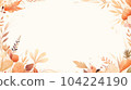 受秋天啟發的水彩框架 104224190