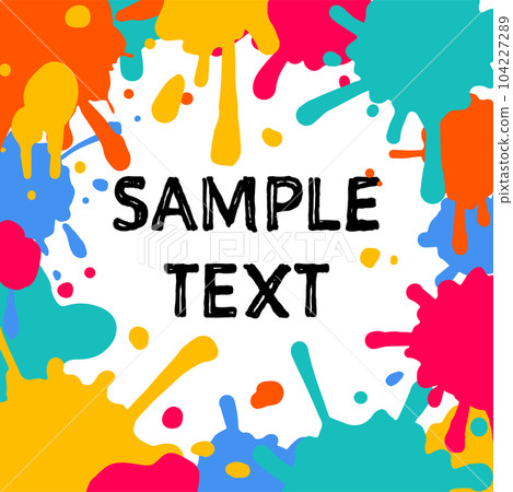 Frame material_colorful paint Frame material_colorful paint 104227289