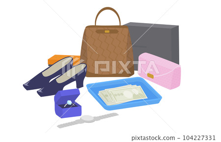 Illustration of brand purchase 104227331