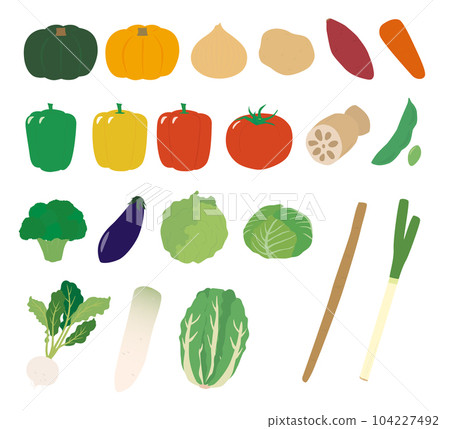 蔬菜圖標集 蔬菜圖標集 104227492