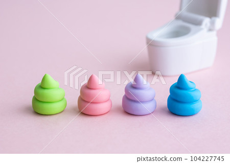可愛的彩色便便 104227745