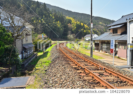 Regional railway facility Blue sky, iron bridge and railroad scenery Regional railway facility Blue sky, iron bridge and railroad scenery 104228070