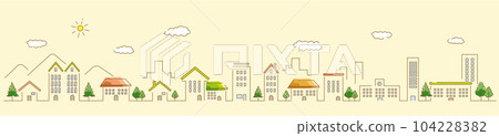 Building House Cityscape Building House Cityscape 104228382