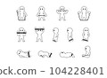 tube training character line drawing set 104228401