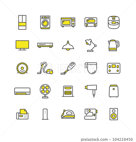 家電圖標集 104228450