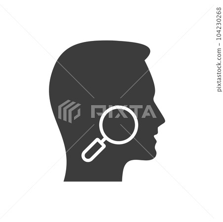 Dermatological diseases glyph icon on white background. Vector illustration. 104230268