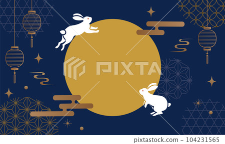 Mid autumn vector illustration background 104231565