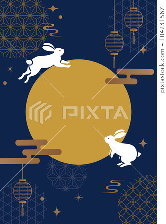 Mid autumn vector illustration background 104231567