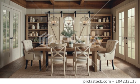 Interior design inspiration of Modern Farmhouse Country style dining room loveliness . Interior design inspiration of Modern Farmhouse Country style dining room loveliness . 104232133