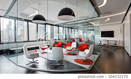 Inspiring office interior design Contemporary style Generative AI AIG 31. 104232270