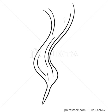 Doodle sketch style of smoke symbol drawn illustration for concept design. Doodle sketch style of smoke symbol drawn illustration for concept design. 104232667