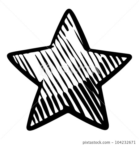 Doodle sketch style of star cartoon hand drawn illustration for concept design. Doodle sketch style of star cartoon hand drawn illustration for concept design. 104232671