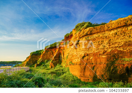 (Choshi City, Chiba Prefecture) Byobugaura, evening view (Choshi City, Chiba Prefecture) Byobugaura, evening view 104233897