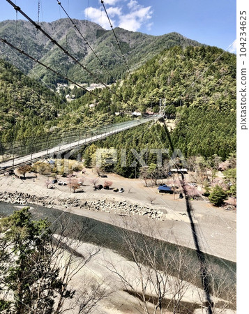 Tanize suspension bridge. Nara Prefecture. 104234625