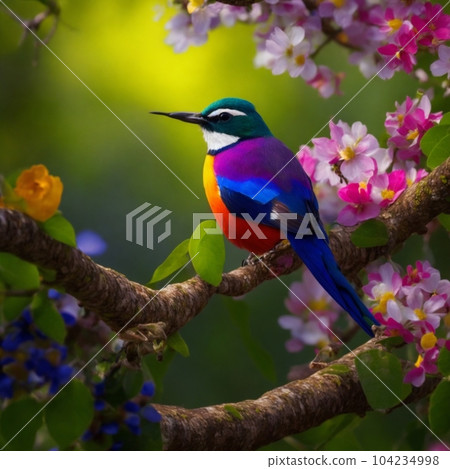 Vivid Color Concert - Birds Echoing in the Forest 104234998