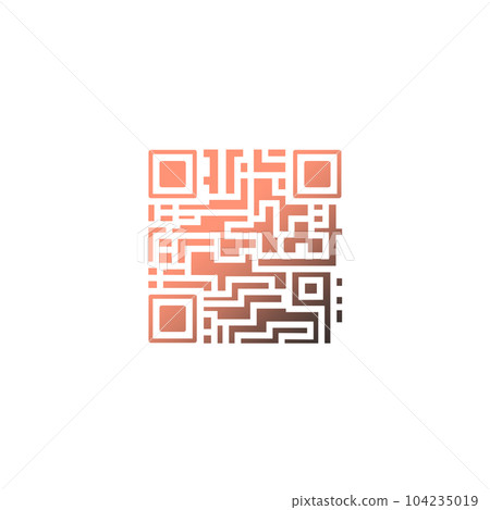 Two-dimensional barcode (red, black) Two-dimensional barcode (red, black) 104235019