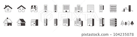 building, buildings, set 104235078