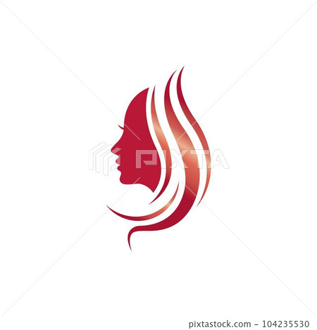 Beauty hair and salon logo Beauty hair and salon logo 104235530