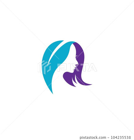 Beauty hair and salon logo Beauty hair and salon logo 104235538