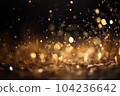 Sparkling with golden glitter, this defocused background brings a touch of glamour to your design. Created using AI for maximum impact. 104236642